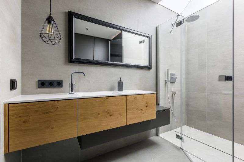 Modern vanity with sleek cabinetry